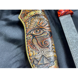 СКОРПІОН ексклюзивний ніж ручної роботи майстра GARAGE ART, сталь N690, 60 HRC. Photo 3